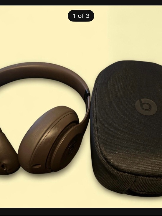 Beats by Dre Other - Beats by Dre Wireless Over-Ear Headphones in Brown with Black Case